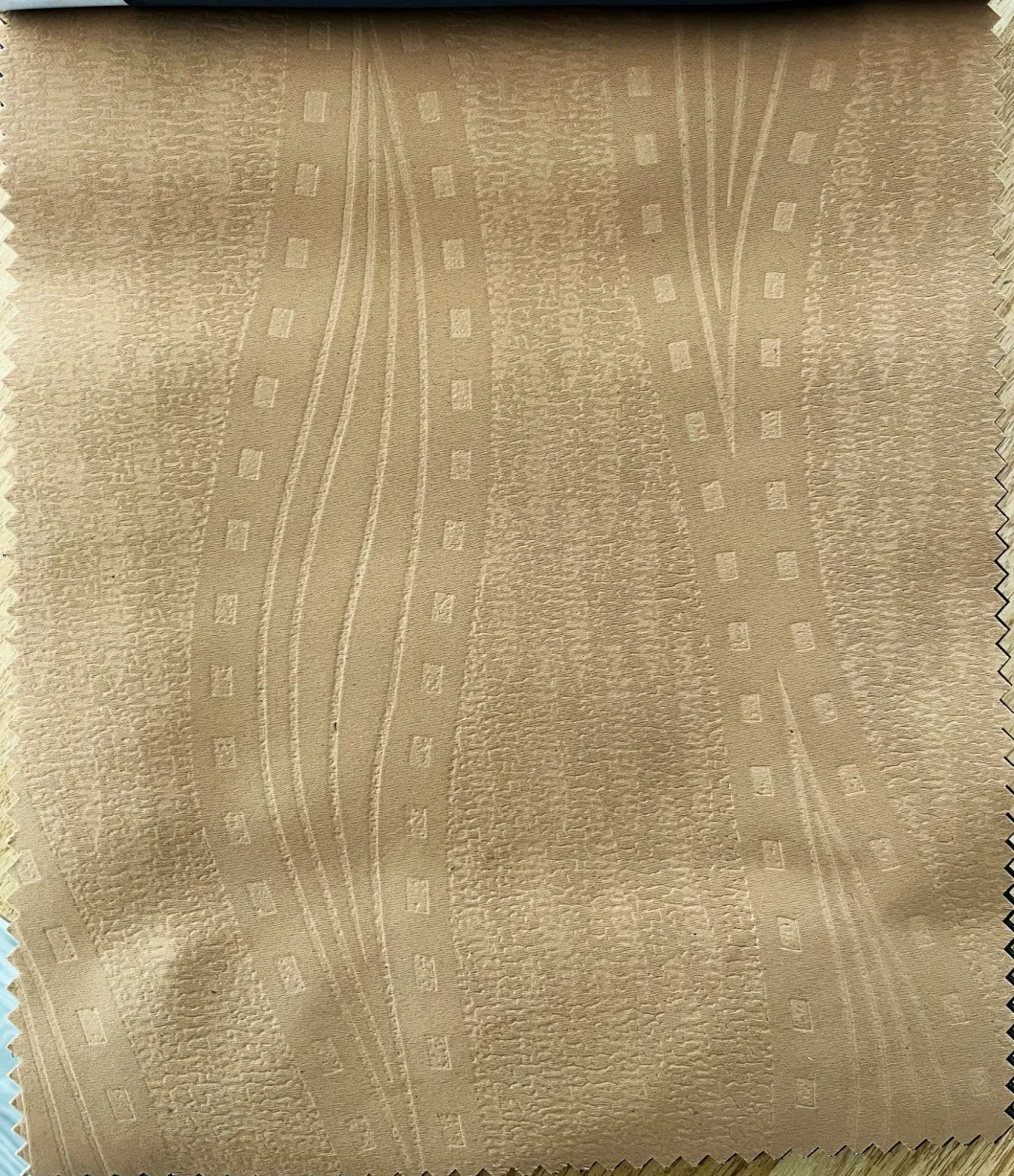100% Polyester Yarn Embossed Blackout curtain Fabric