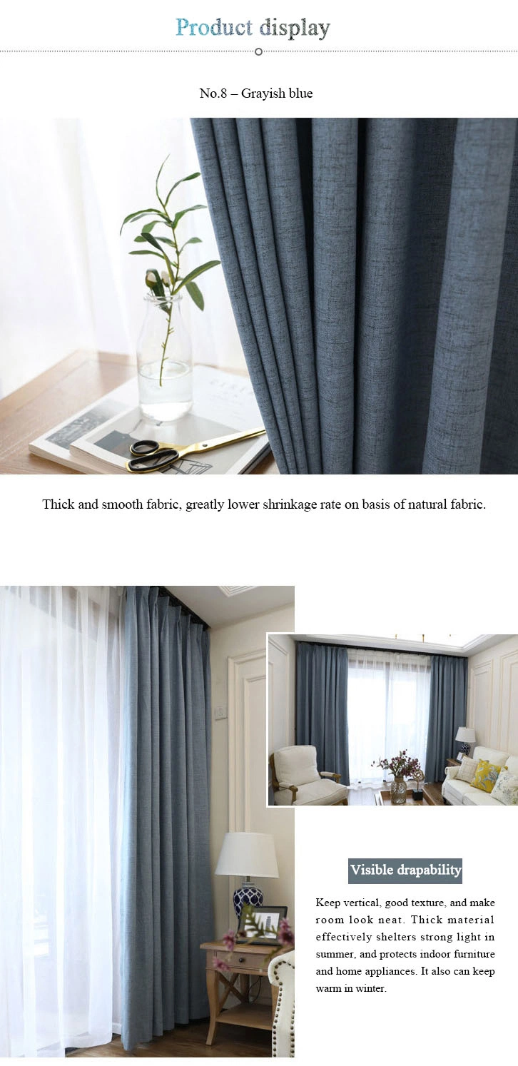 New Product Wholesale Polyester Fabric Blackout Curtain Window Blind for School