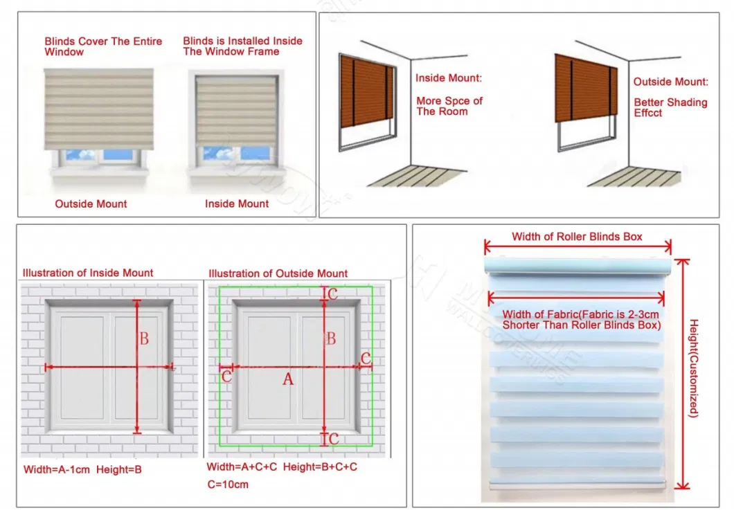 Best Price Black out Zebra Roller Blinds/Rainbow Blinds for Home