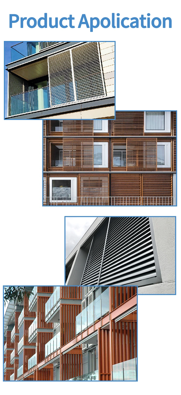 China Factory High Quality Aluminum Storm Louver Roller Shutters Blinds