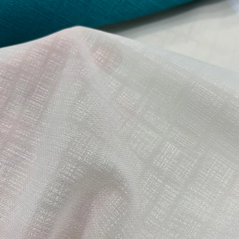 Simple Modern Polyester Curtain Fabric Shading Brocade Cotton Electric Carving Embossing Bedroom Light Luxury Sunshade Curtain Cloth