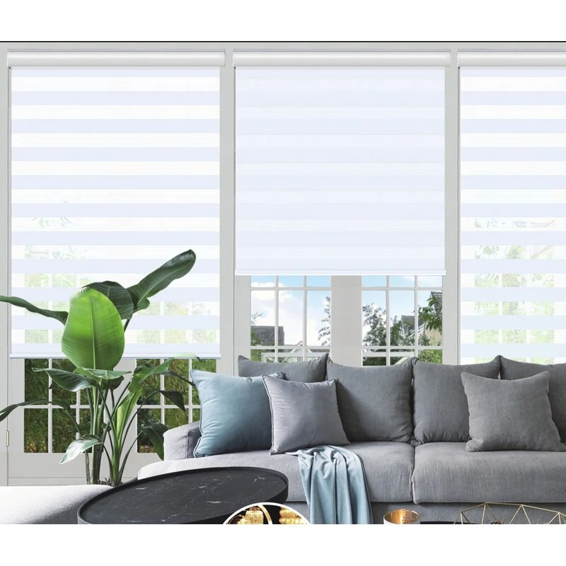 Fashionable Zebra Blackout Blinds for Roller Shade, Day and Night Blinds Fabric, Polyester Window Blinds, Cord Roller Blind