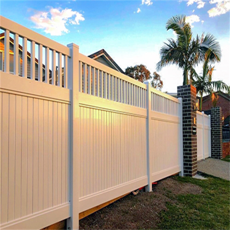 Cheap White PVC Vinyl Garden Privacy Fencing Trellis Gates Panels Outdoor