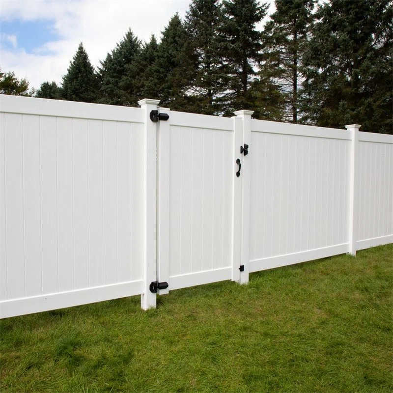 Cheap White PVC Vinyl Garden Privacy Fencing Trellis Gates Panels Outdoor