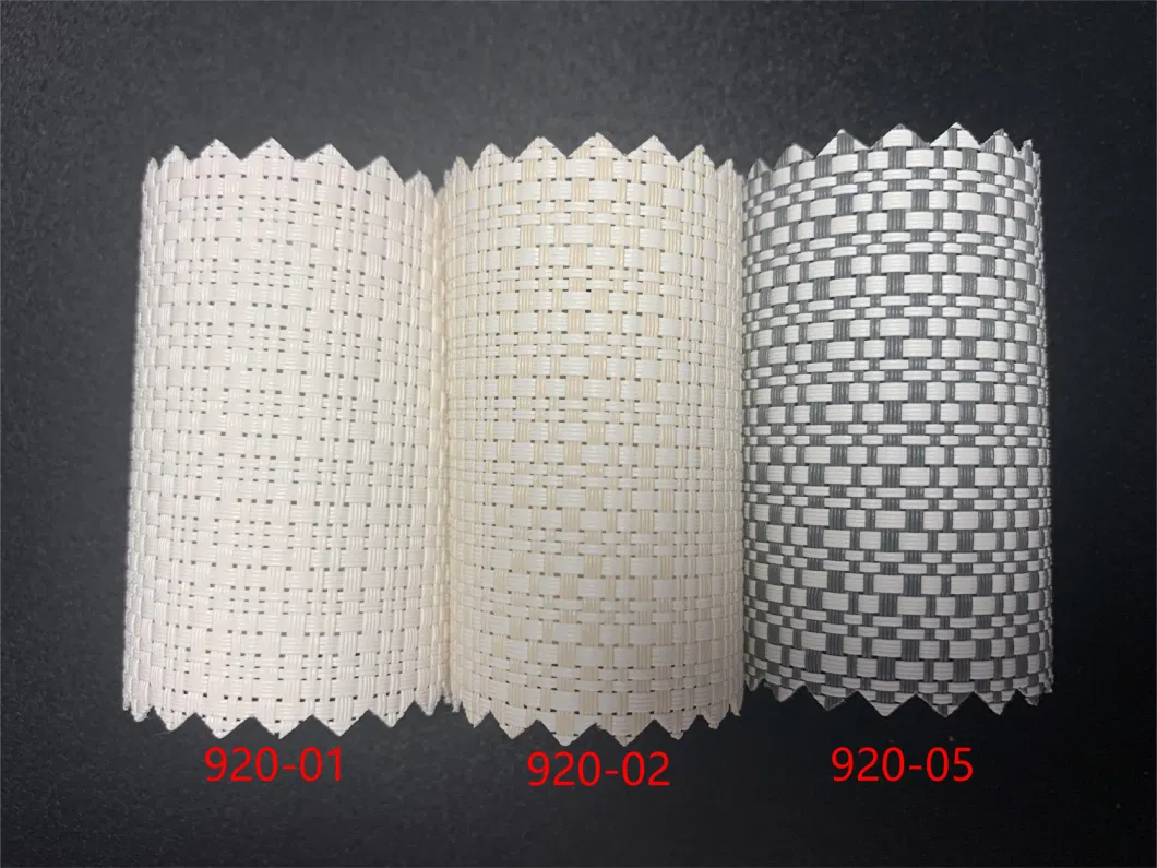 10% Openness Sunscreen Fabric Roller Blinds Roller Shade Window Blind 70% PVC 30% Polyester Plain Weaving Fireproof Curtain Fabric