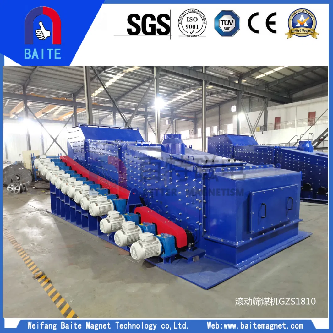 ISO Certified Inclined Rolling Coal Screen/Coal Roller Screen for Crushing/Coal Handling System