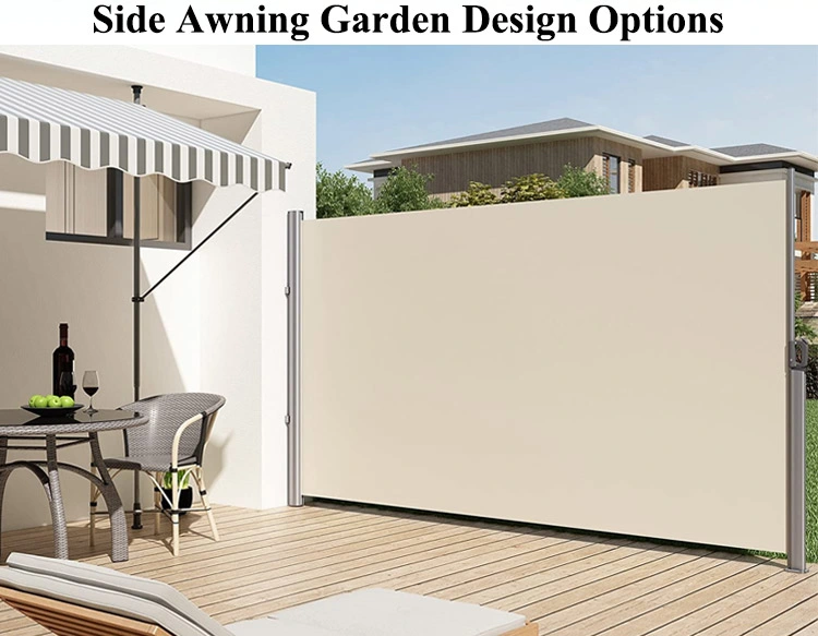 Freestanding Movable Room Divider Roll up Side Awnings Balcony Garden Retractable Patio Screen Privacy Divider