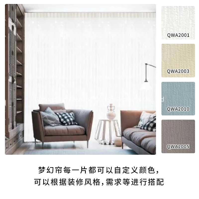 Factory Direct Sale Vertical Curtain Plain Blackout Fabric Vertical Blinds for French Window