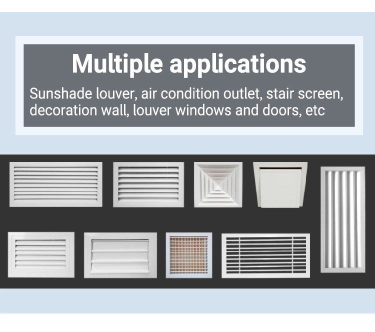 China Factory High Quality Aluminum Storm Louver Roller Shutters Blinds