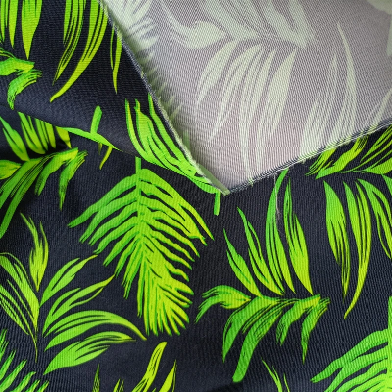 Quick-Drying Printed Poly Printing Microfiber Twill Polyester Fabric for Beach Pants