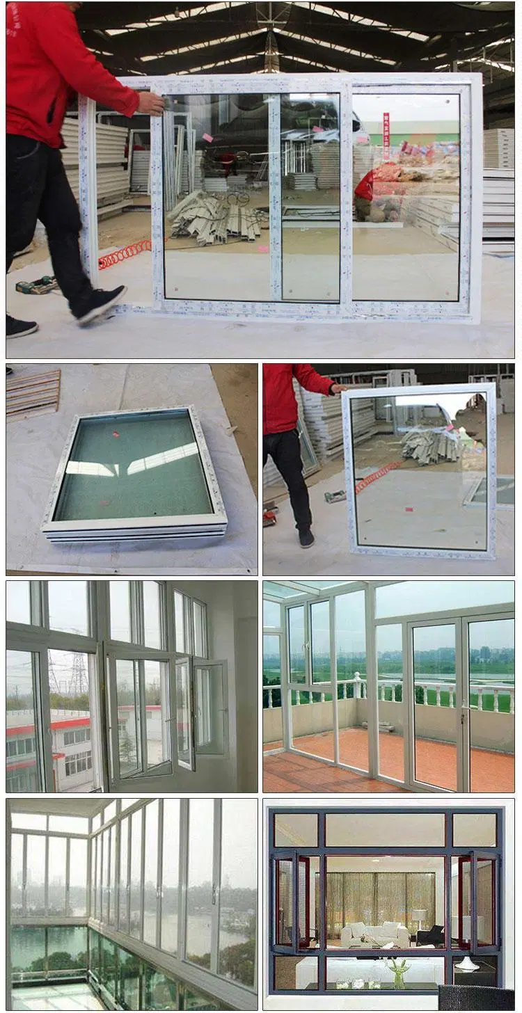 Personalized Cheap Large Triple Pane Glass Window Casement House Building Material Blinds for Windows Building Construction PVC Door UPVC Casement Windows