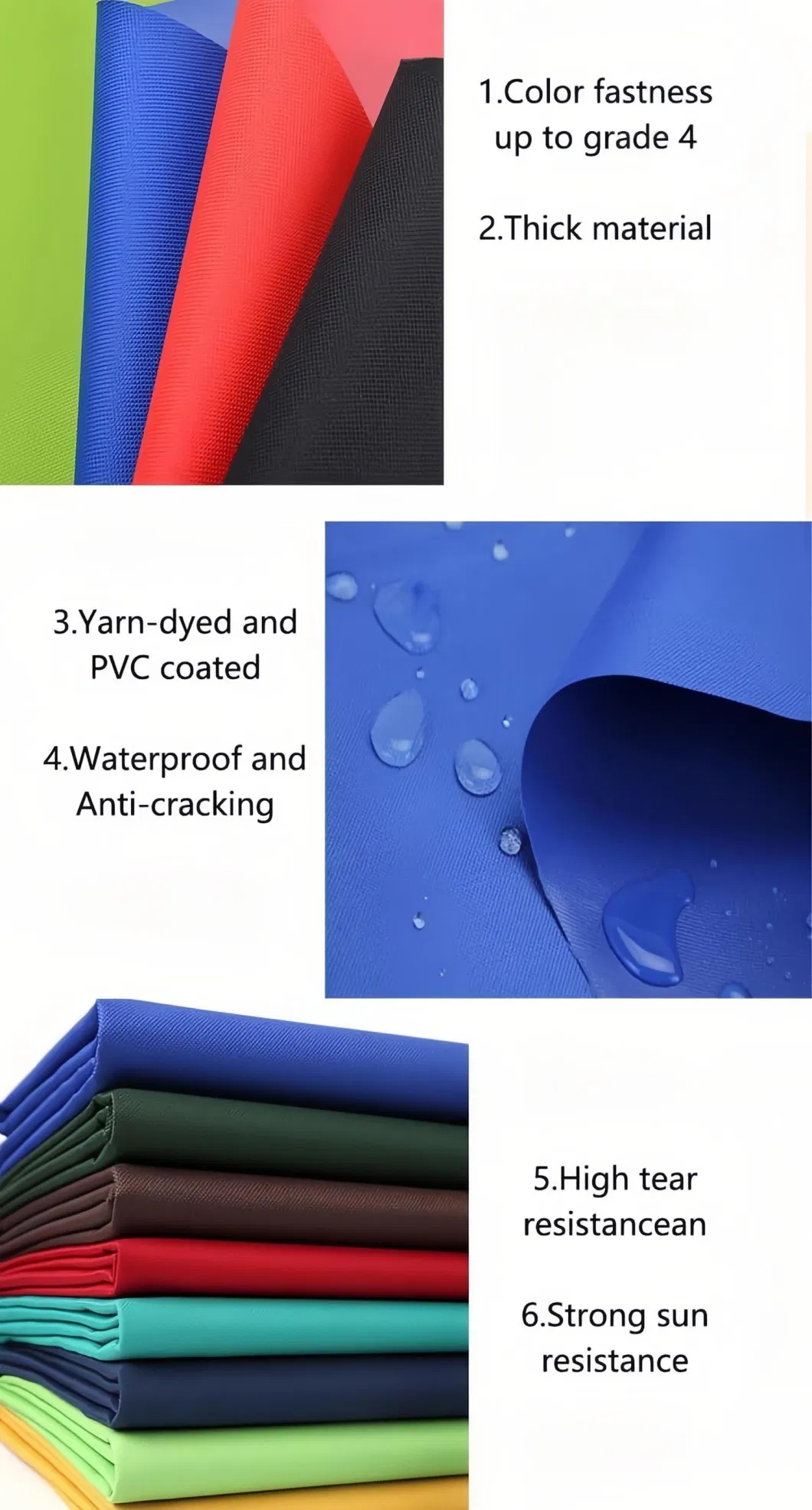 Canopy Tent Fabric 100% Polyester Oxford Fabric 150d 17*23 Encrypted Oxford Fabric Black Rubber Full Blackout Coating for Tents