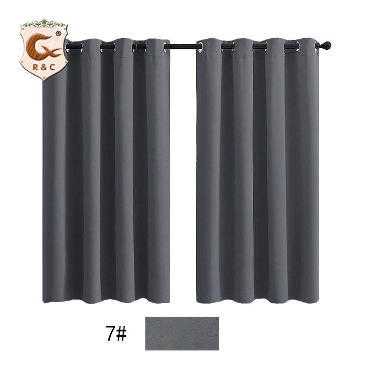 Factory Supply Custom 100% Polyester Hotel European Black out Blackout Curtain for Living Room