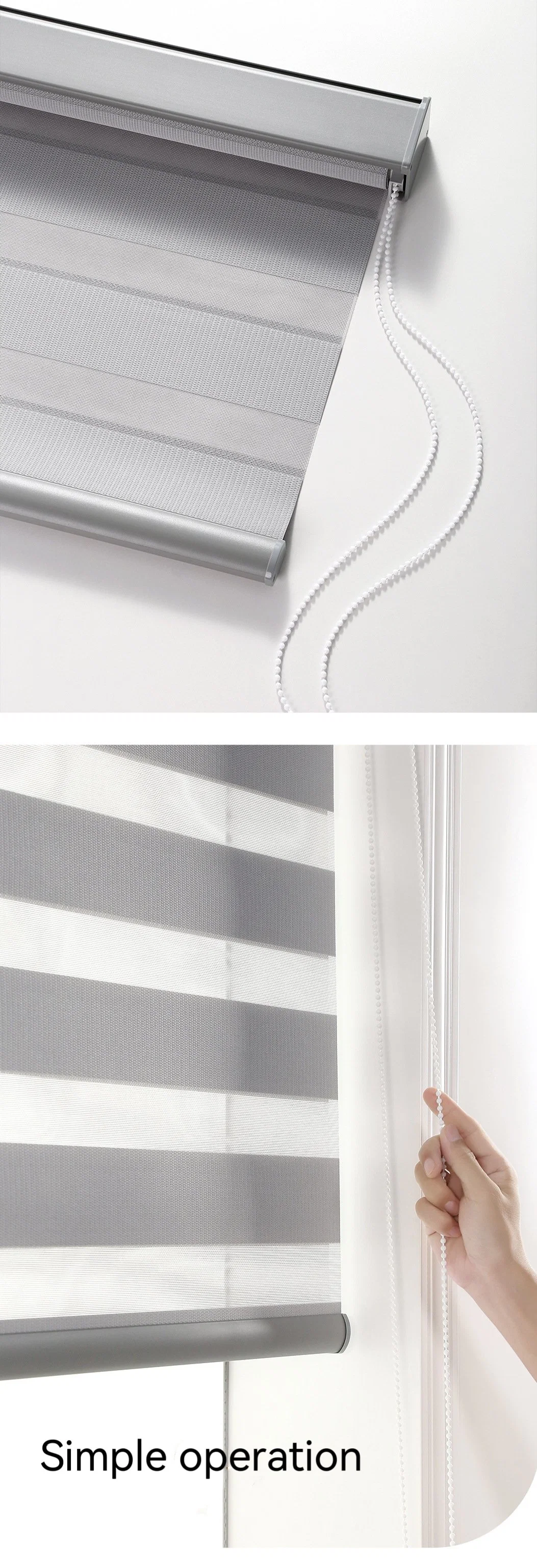 Zebra Fabric Daylight Roller Blinds for Window Curtain