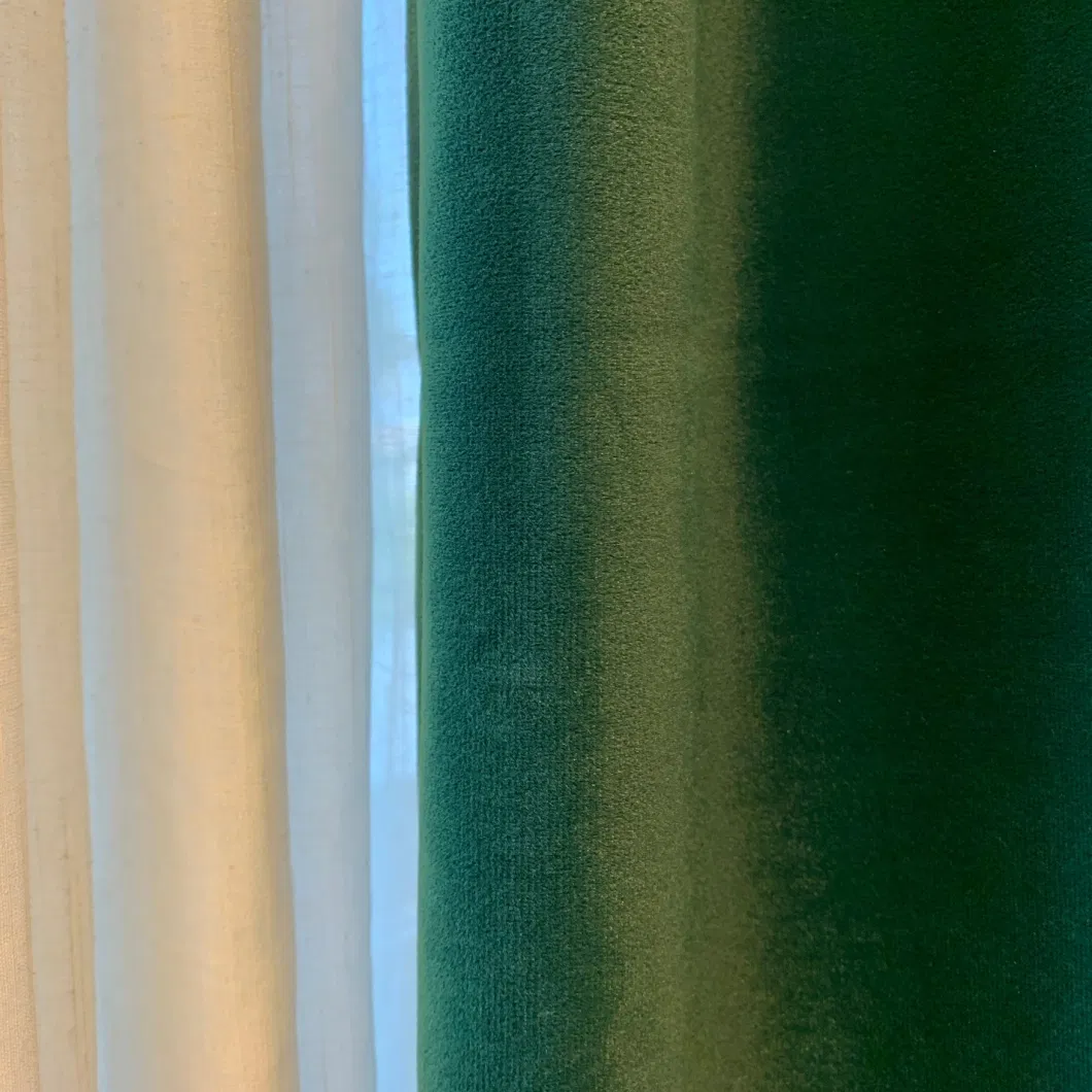 Motor 100% Polyester Jacquard Sheer Blackout Hotel Window Curtain