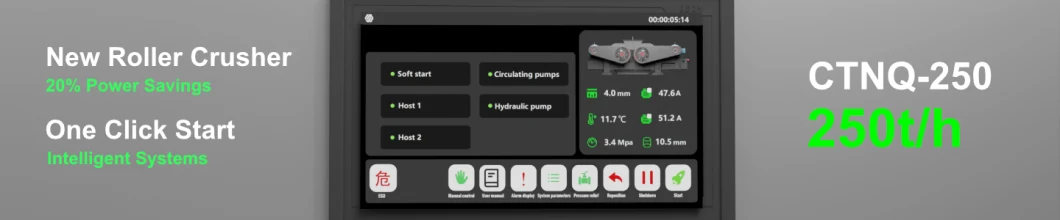 New Screening Crusher Crushing Roller Screen for Coal Size Classification Discharge -mm Screening and Crushing Plant Ctnq