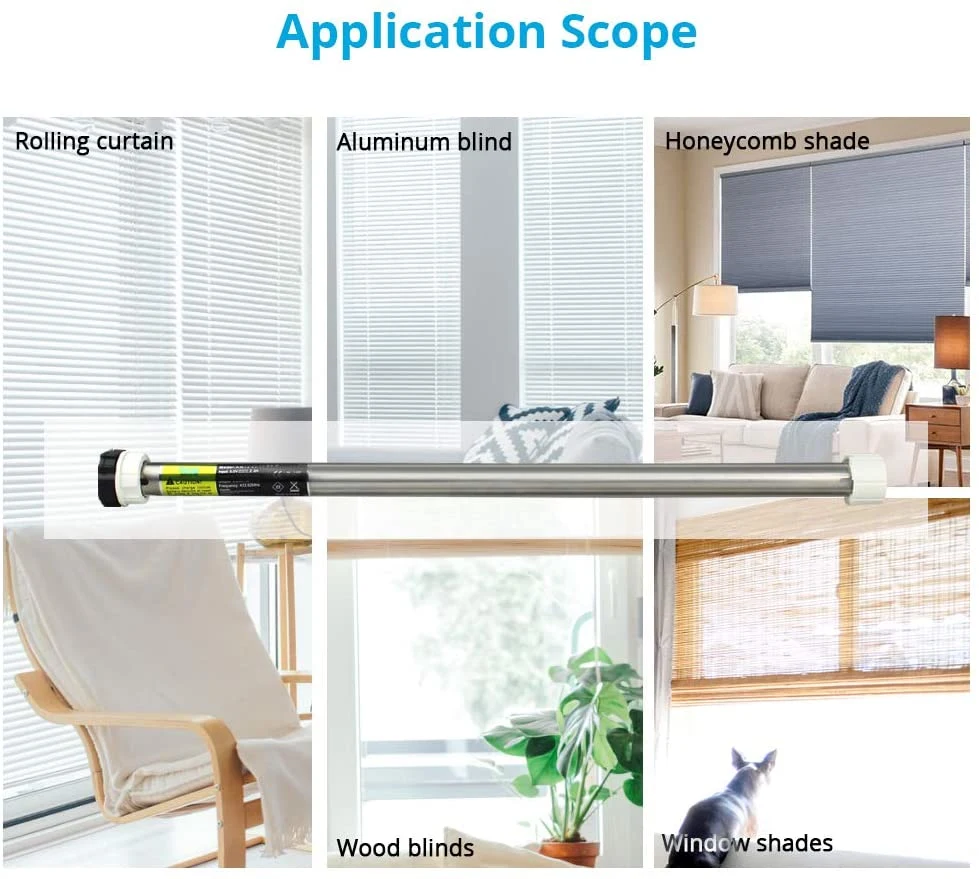 China Custom Modern UV Resistant Blackout WiFi Control Shade, Smart Window Blind