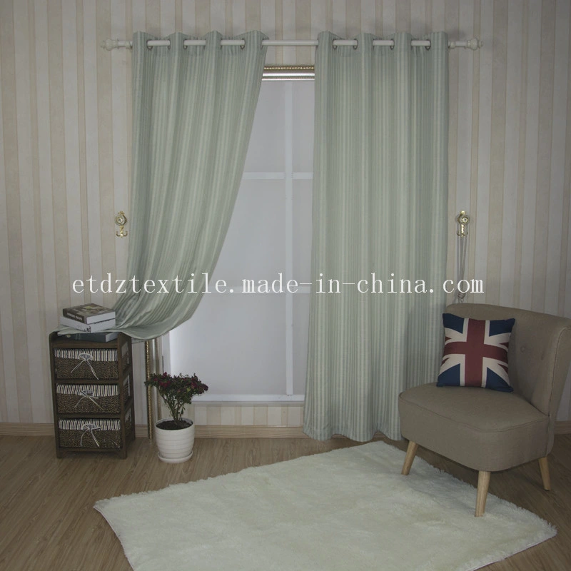 Canton Fair Modern Design of Linen Touching Window Curtain Fabric