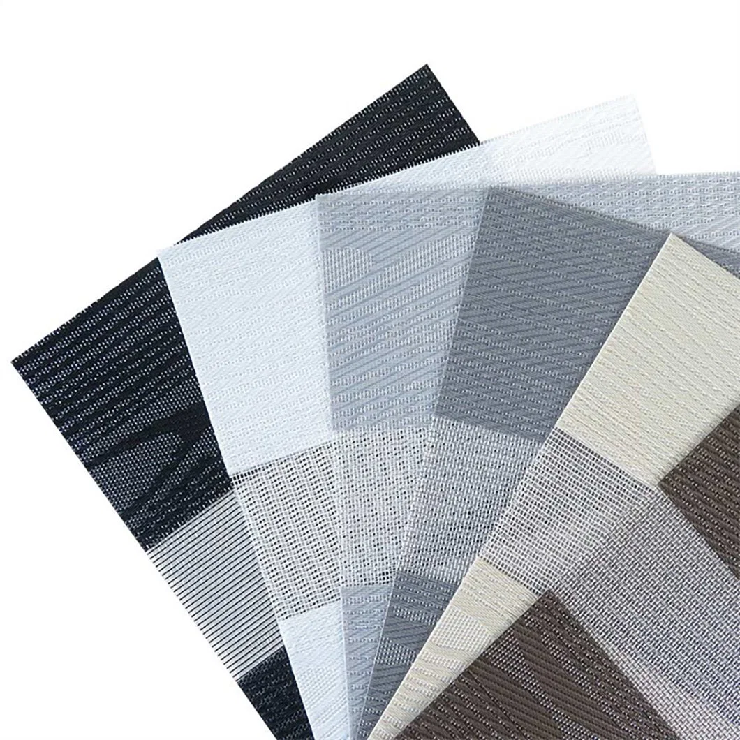 Window Polyester Roller Shade Fabric Zebra Blind Fabric Blackout
