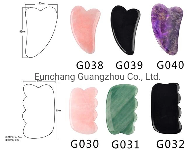OEM High Quality Private Label Natural Facial Pink Rose Quartz / Resin Gua Sha Jade Roller