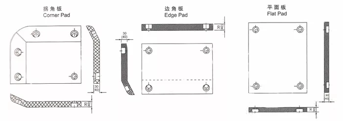 High Quality Customized UHMWPE Marine Fender Panel