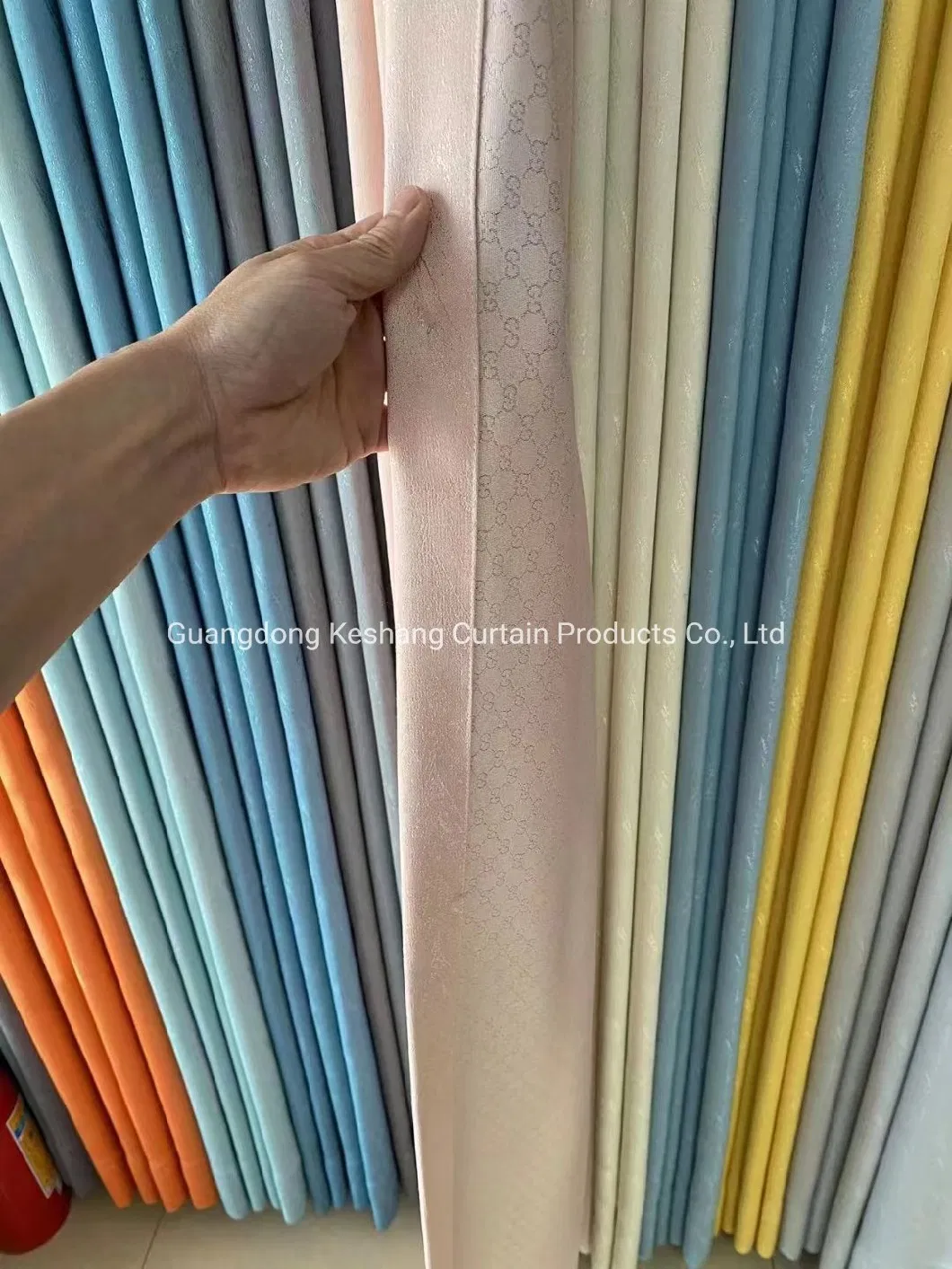 High Quality 100% Polyester Drapes Curtain Times Satin Fabric Woven Home Curtain