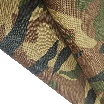  Zaino Oxford in poliestere stampato camouflage con rivestimento in PVC per felpa, abito, indumento, tessuto domestico (100% poliestere)
