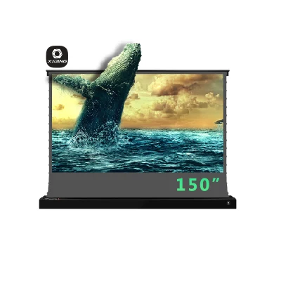Xijing A1 150 pollici ALR Obsidian Long Throw tensione elettrica Schermo mobile 4K HD schermo mobile proiettore portatile