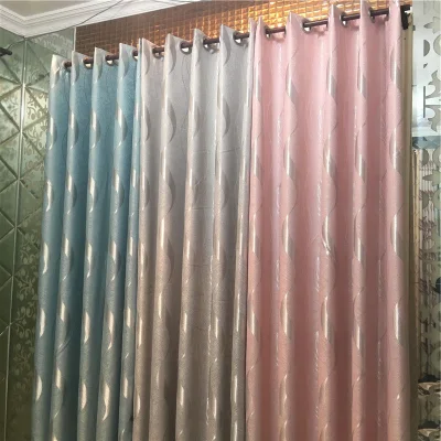 Tende oscuranti di lusso tessuto a cortina Jacquard all&prime;ingrosso poliestere pronto all&prime;uso Soggiorno 100% poliestere