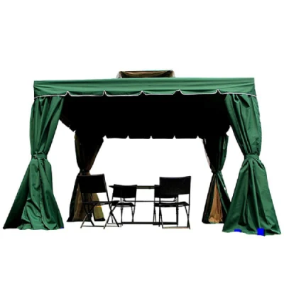 Tenda per esterni, telaio in alluminio, tenda a scomparsa con gazebo Soft Top con tende in poliestere e schermi di sfiato dell&prime;aria Wyz17598