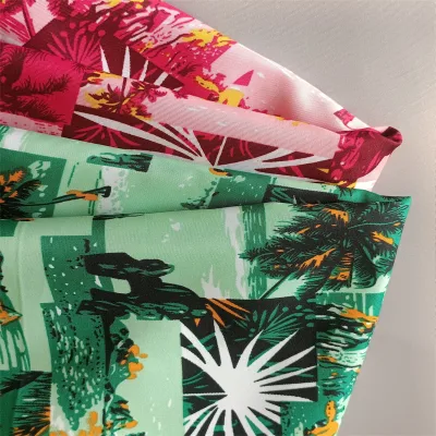  Tessuto in microfibra in poliestere twill stampato ad asciugatura rapida per la spiaggia Pantaloni