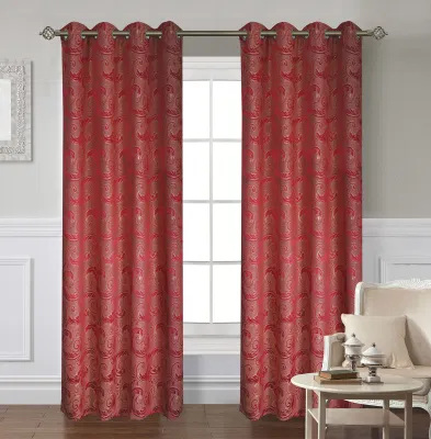 Moderni rivestimenti per finestre in poliestere pesante, eleganti tende oscuranti per il soggiorno in camera Jacquard