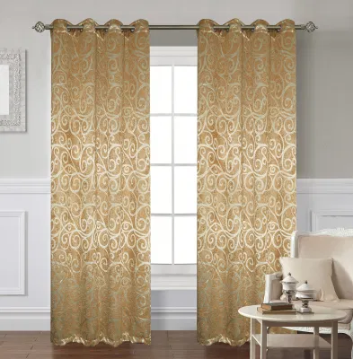 Moderni rivestimenti per finestre in poliestere pesante, eleganti tende oscuranti per il soggiorno in camera Jacquard