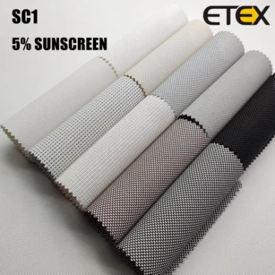 Commercio all&prime;ingrosso 30% poliestere 70% PVC crema solare tessuto non vedenti in media 5%