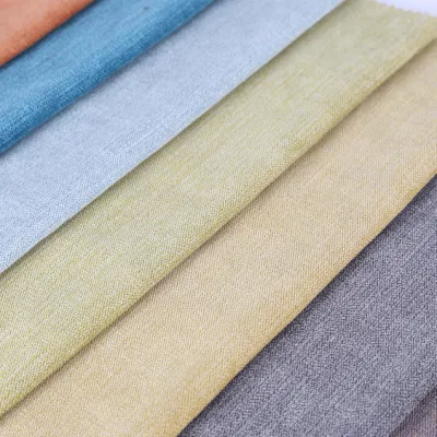  100% poliestere tessuto Plush velluto ciniglia imitazione lino tinto Plain Tessuto a strisce per Mobili divano Letto cuscino tessuto di rivestimento