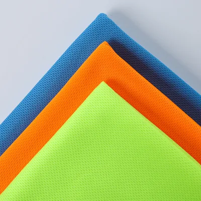 Tessuto in mesh effetto collante 100% poliestere per abbigliamento sportivo Camicia sportiva