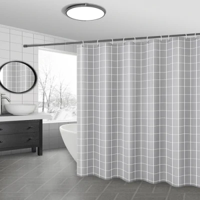  Telo in poliestere per bagno con tenda impermeabile, spesso grigia per doccia