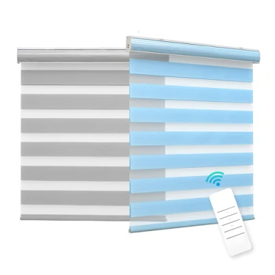  Telo elettrico motorizzato Smart Remote Curtain Window Blackout Zebra Roller Tende oscuranti
