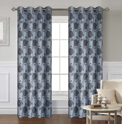 Moderni rivestimenti per finestre in poliestere pesante, eleganti tende oscuranti per il soggiorno in camera Jacquard