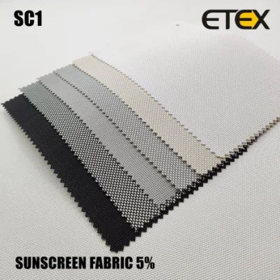 Commercio all&prime;ingrosso 30% poliestere 70% PVC crema solare tessuto non vedenti in media 5%