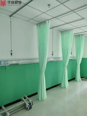Tendina personalizzata per il letto dell&prime;ospedale con guida a U e I Polo V.