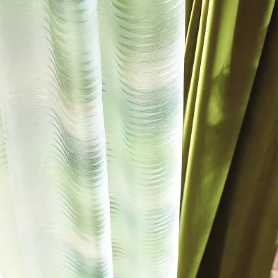  Camera da letto di nuovo design semplice doppio strato di isolamento ombreggiatura stelle Blackout Tende per il soggiorno