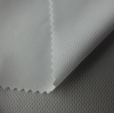 100% poliestere Bird Eye Mesh tessuto bianco per sublimazione