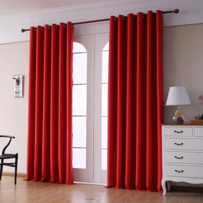 Tende per finestre dal design elegante e personalizzabile High Shading, tende all&prime;ingrosso Blackout Red per il soggiorno