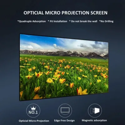  Schermo di proiezione per l&prime;acquisizione magnetica Fresnel ALR serie FScreen Iris per Proiettori a corsa standard/lunga