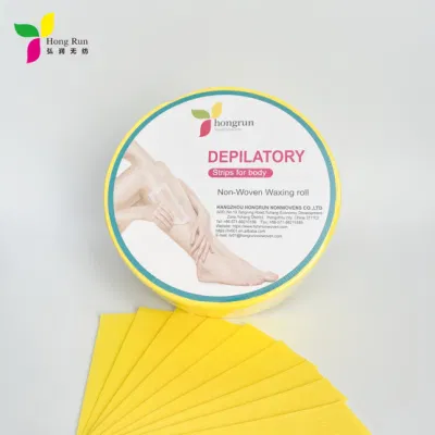 Carta per la rimozione dei capelli rotolo 7cm*100m tessuto non tessuto 100% poliestere personalizzato Rotolo di cera monouso Body Beauty