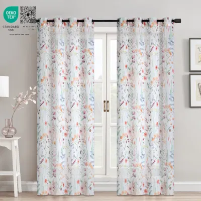  Poliestere Hi Quality Nice Design stile Euro foglie di ricamo tulle Tenda a pannello per soggiorno e Hotel Voile