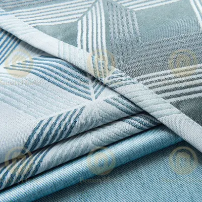 Modern Home tessuto decorativo leggero in poliestere Jacquard colore chiaro Diamante Telo a tendina sagomato