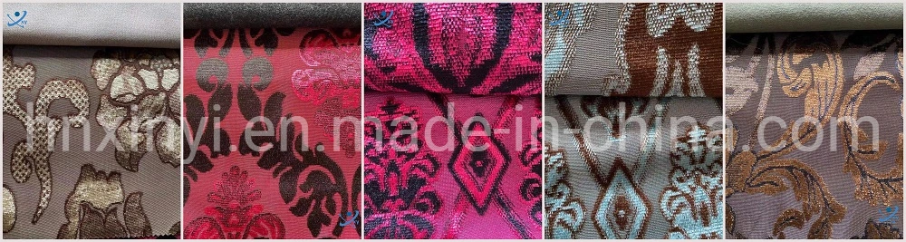 Hot Sale Floral Screen Printed Embroidered Polyester Knitted Jacquard Fabric for Apparel