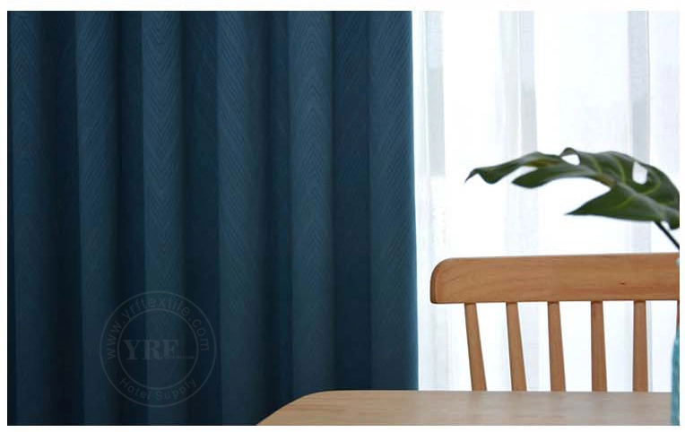 Hotel Supply Home Textile 100% Polyester Fabric Blackout Curtain Vertical Blind for Student Room